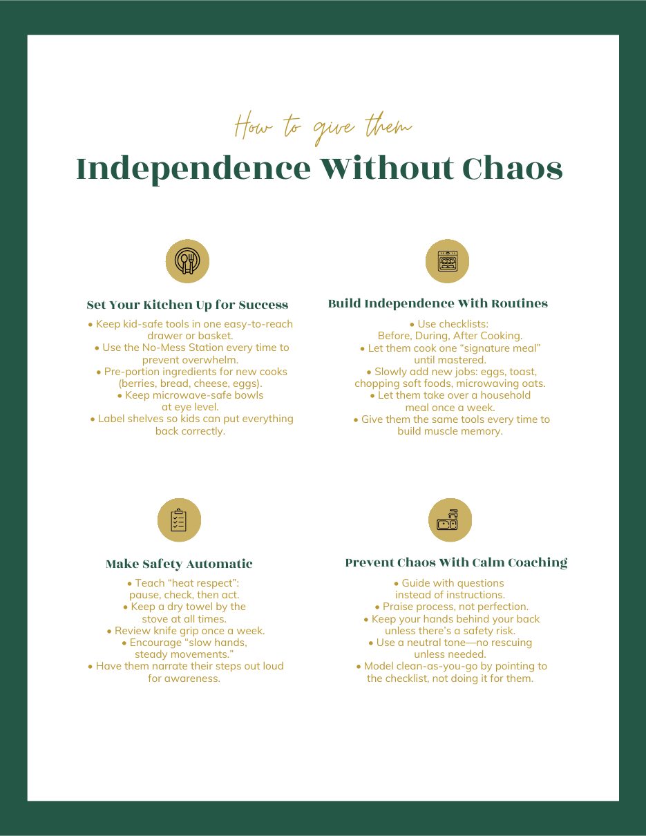 How to Give Them Independence Without Chaos