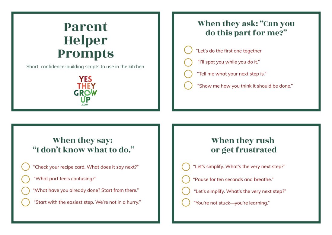 Parent Helper Prompts